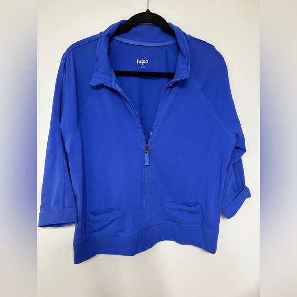Hyba Blue Zip-Up Jacket - Picture 1 of 6